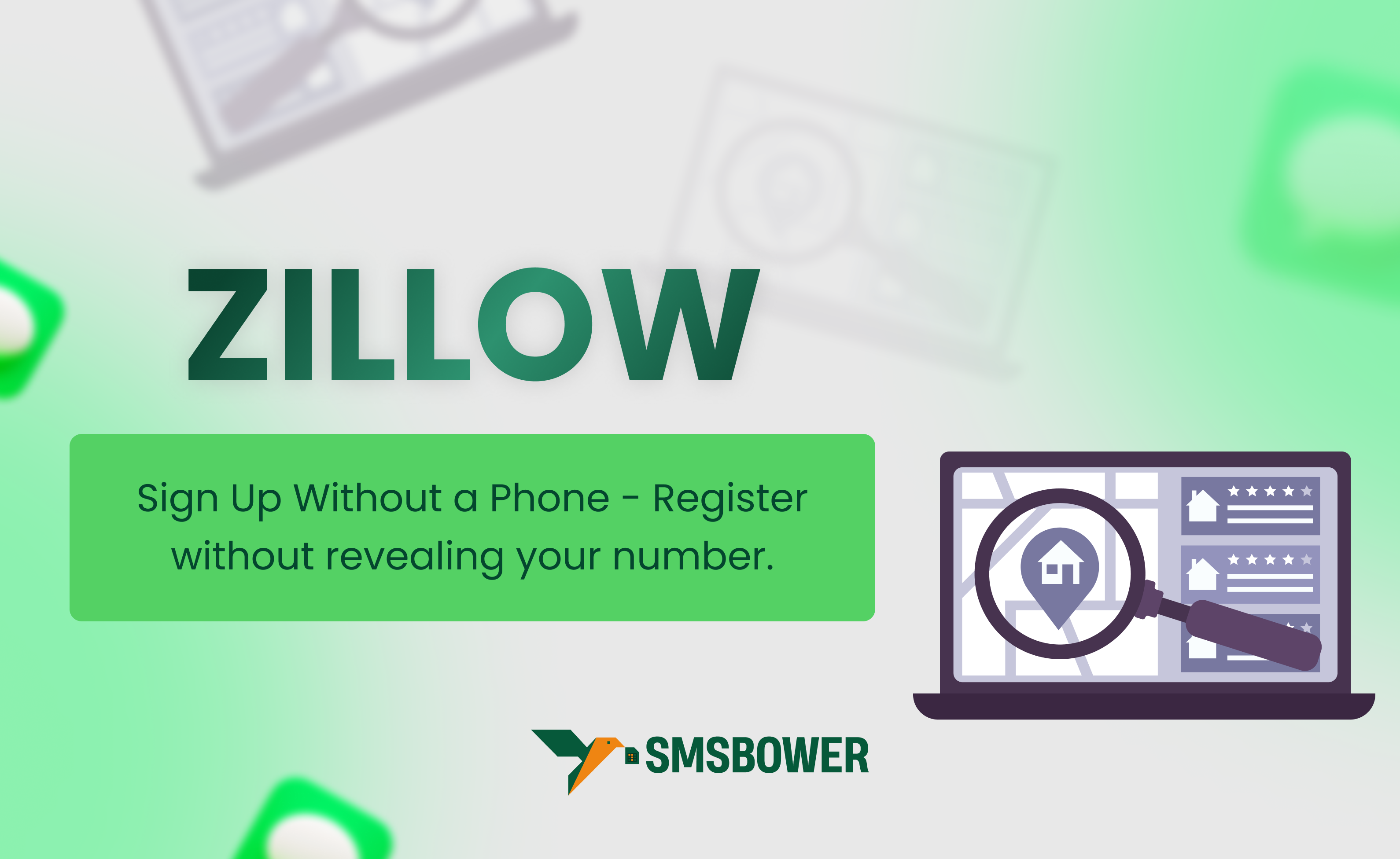 How to Use a Zillow Phone Number for Multiple Accounts Without Your Real Number - SMSBOWER